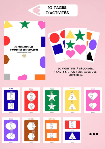 PDF - Activités formes et couleurs - Dès 18 mois