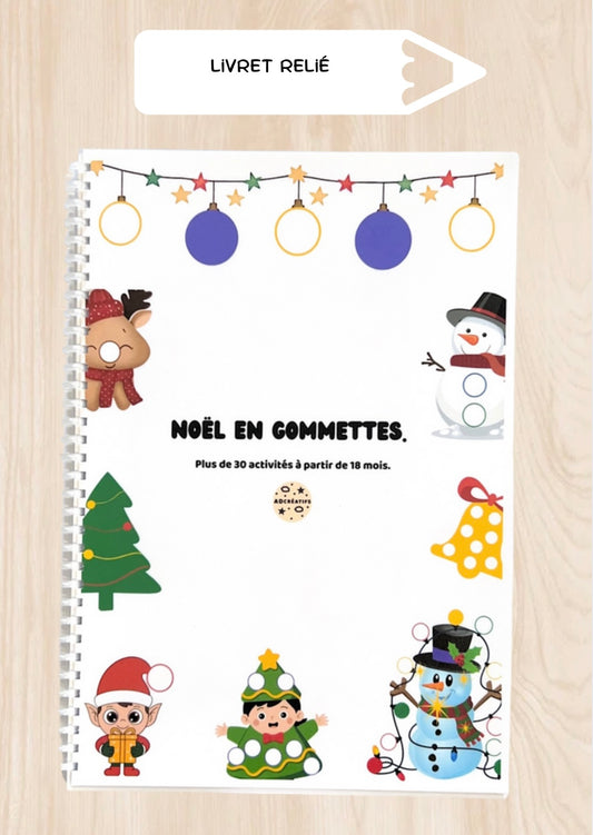 Livret d'Activités - 35 Jeux gommettes - Noël